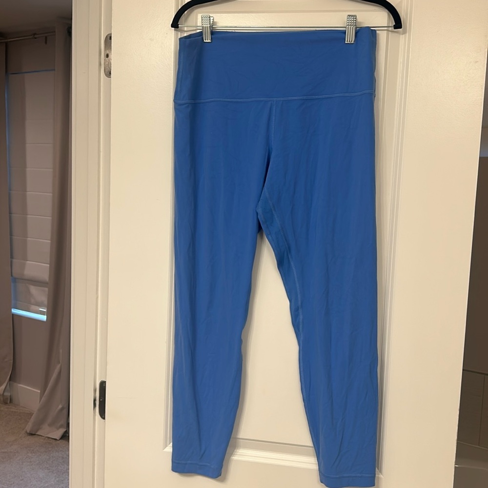 Blue Lululemon leggings, size 12